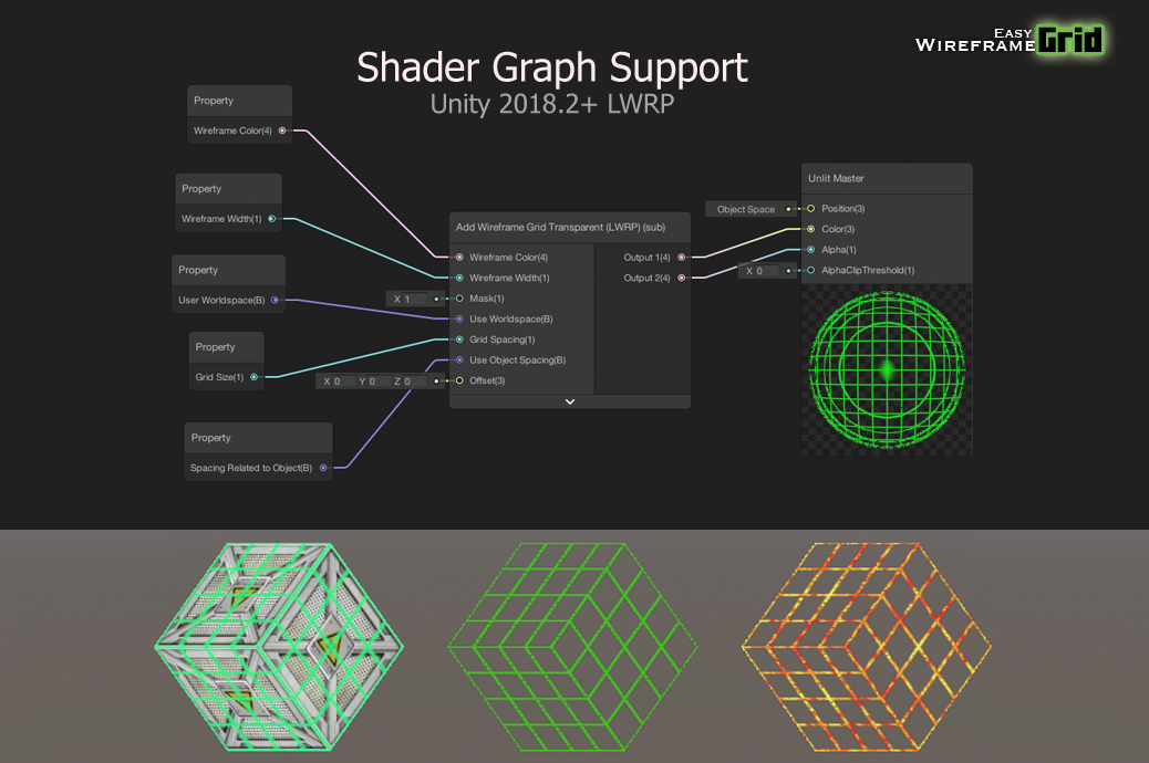 Unity shader. Wireframe Юнити. Метрическая сетка Юнити. Unity graphs. Красивые Shader graph.